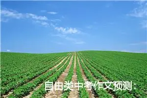自由类中考作文预测：让心自由飞翔_作文700字_中考作文预测