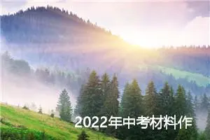 2022年中考材料作文实例导写及范文：小东西与大温暖_作文2400字_中考作文