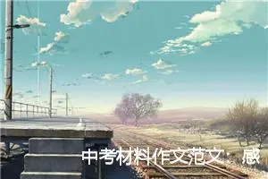 中考材料作文范文：感悟幸福_作文900字_中考材料作文