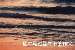 初中写过端午节的作文500字_初中节日作文