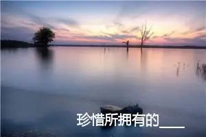 珍惜所拥有的_______作文600字_初中综合作文