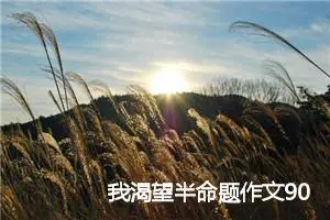 我渴望半命题作文900字大全6篇_中考半命题作文