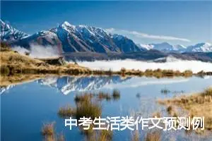 中考生活类作文预测例文：为母亲加油_作文800字_中考作文预测