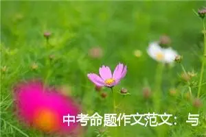 中考命题作文范文：与你为邻_作文750字_中考命题作文
