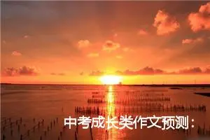 中考成长类作文预测：我第一次做饭_作文900字_中考作文预测