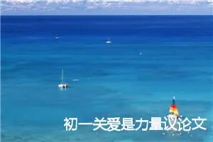 初一关爱是力量议论文作文 议论文作文