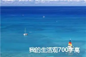 我的生活观700字高考满分作文_高考满分作文
