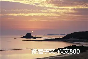 祭屈子文_作文800字_高中优秀作文