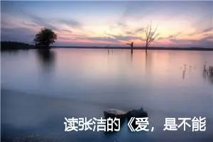 读张洁的《爱，是不能忘记的》有感_作文1600字_高中优秀作文