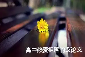 高中热爱祖国的议论文_作文2400字_高中议论文作文