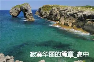 寂寞华丽的篇章_高中作文范文