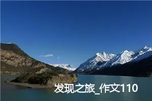 发现之旅_作文1100字_高中作文范文
