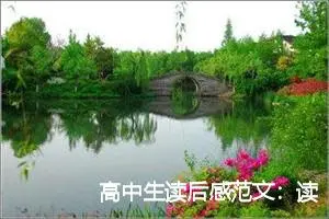 高中生读后感范文：读红字有感500字_高中读后感