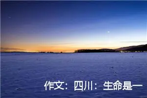 作文：四川：生命是一朵常开不败的花
