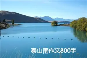 泰山雨作文800字_高三作文