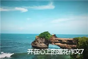 开在心上的莲花作文700字_高三作文