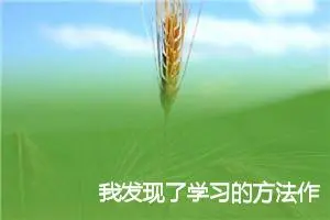 我发现了学习的方法作文550字_小学三年级作文