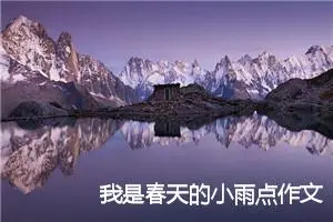 我是春天的小雨点作文300字_小学二年级作文