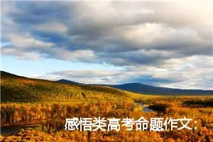 感悟类高考命题作文：面对大海_作文1100字_高考命题作文