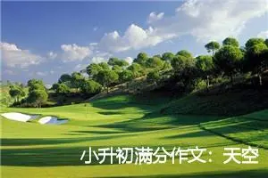 小升初满分作文：天空的云_作文500字_小升初作文