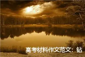 高考材料作文范文：钻石的自述_作文700字_高考材料作文