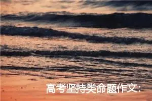 高考坚持类命题作文：不言放弃_作文850字_高考命题作文