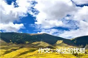 作文：米达的忧郁