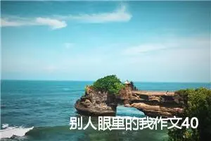 别人眼里的我作文400字_小学一年级作文