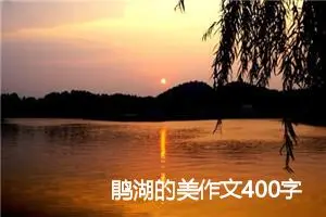 鹃湖的美作文400字