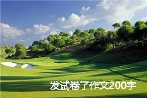 发试卷了作文200字_小学三年级作文