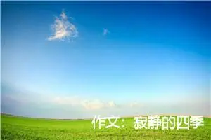 作文：寂静的四季