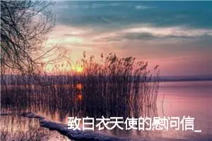 致白衣天使的慰问信_作文250字_小学书信作文