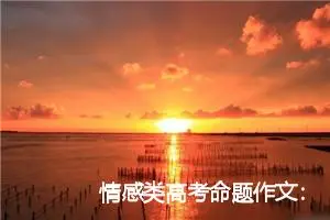 情感类高考命题作文：微笑_作文850字_高考命题作文