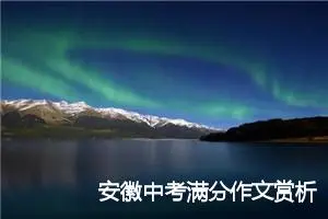 安徽中考满分作文赏析：说说我自己_中考满分作文