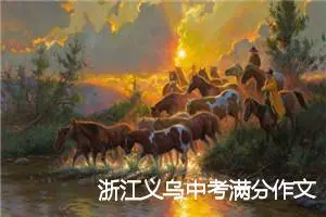 浙江义乌中考满分作文赏析：我长大了_中考满分作文