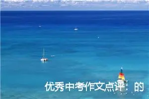 优秀中考作文点评：的奖赏_作文800字_中考作文
