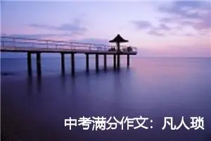 中考满分作文：凡人琐事_中考满分作文