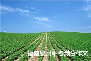 福建泉州中考满分作文赏析：学会欣赏自己_中考满分作文
