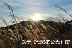 关于《七彩的分光》读后感400字_小学生读后感