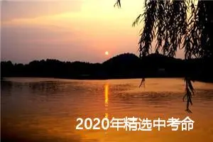 2020年精选中考命题作文实例导写及范文_作文2800字_中考作文指导