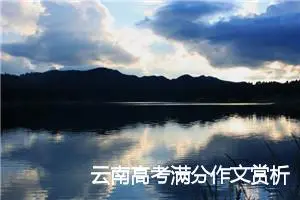 云南高考满分作文赏析：国有殇，爱无伤_高考满分作文