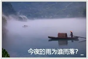今夜的雨为谁而落？_作文750字_高中作文范文