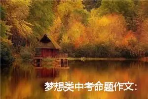 梦想类中考命题作文：震撼心灵的飞翔_作文700字_中考命题作文