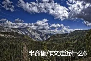半命题作文走近什么600字左右_中考半命题作文