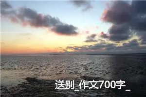 送别_作文700字_初中综合作文