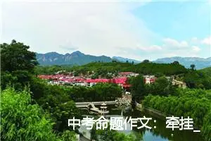 中考命题作文：牵挂_作文550字_中考命题作文