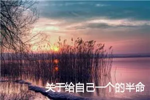 关于给自己一个的半命题作文700字_中考半命题作文