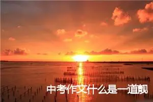 中考作文什么是一道靓丽的风景线800字_中考半命题作文