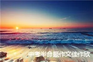 中考半命题作文佳作欣赏4篇_中考半命题作文