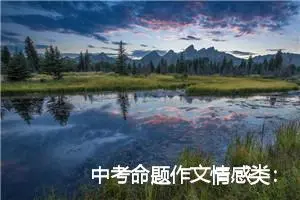 中考命题作文情感类：那一次，我读懂了他们_作文900字_中考命题作文